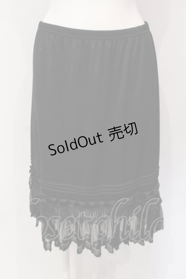 画像1: axes femme / はしごレースペチコート M クロ O-25-06-10-011-AX-SK-IG-ZT155 (1)