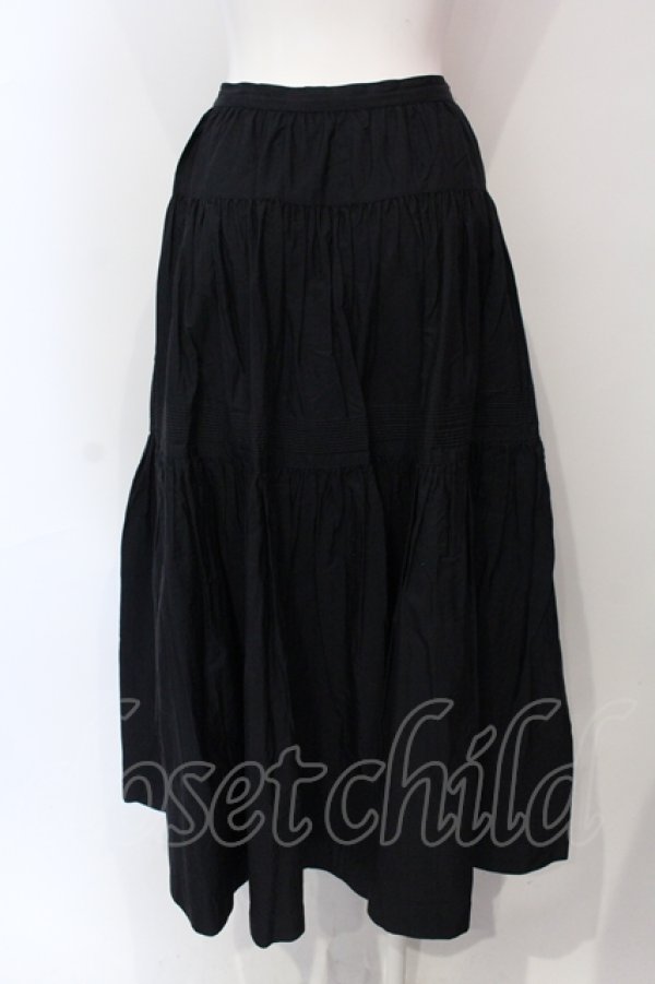 画像3: KANEKO ISAO / ピンタックロングスカート  クロ O-25-06-10-090-EL-SK-OW-ZI (3)