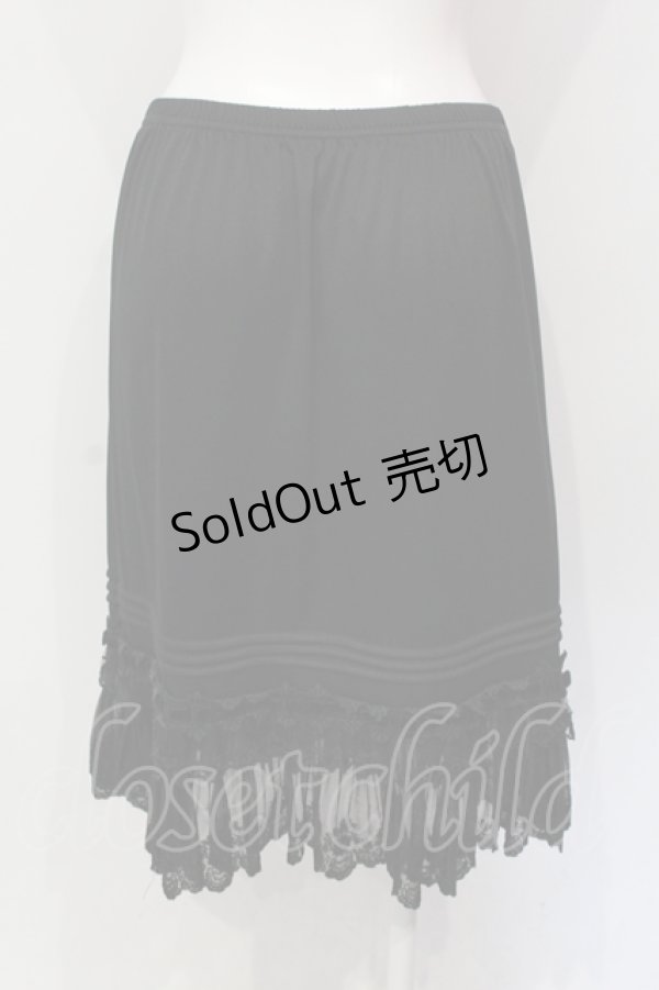 画像2: axes femme / はしごレースペチコート M クロ O-25-06-10-011-AX-SK-IG-ZT155 (2)