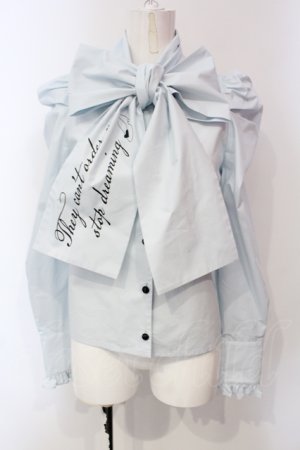画像: LOBU LOBU / 〈Disney / CINDERELLA〉ribbon frill blouse　ブラウス F ペールブルー O-25-06-10-100-LO-BL-OW-OS