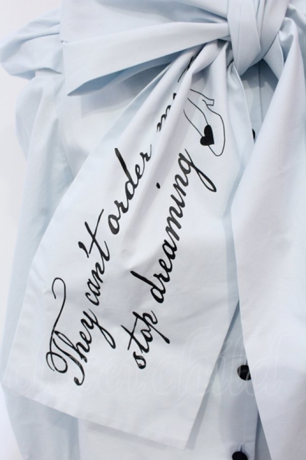 画像2: LOBU LOBU / 〈Disney / CINDERELLA〉ribbon frill blouse　ブラウス F ペールブルー O-25-06-10-100-LO-BL-OW-ZY (2)