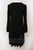 画像2: axes femme / 異素材切り替えニットワンピース  クロ O-25-06-10-013-AX-OP-IG-OS (2)