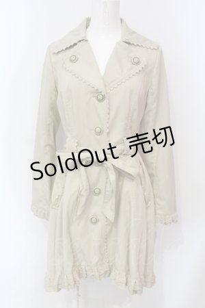 画像: axes femme / 背面ティアードトレンチコート M ベージュ O-25-06-10-002-AX-CO-IG-OS