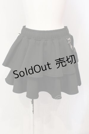 画像: REFLEM / ポーチ付きティアードフリルスカート F ブラック O-25-06-10-021-PU-SK-OW-OS