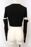画像3: NOVESSEL / アームカバー付きクロップド丈Tシャツ  ブラック O-25-06-10-022-PU-TO-OW-OS (3)