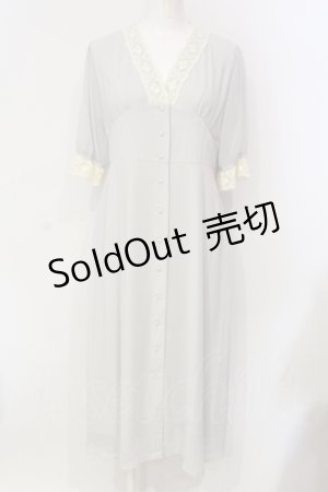 画像: an another angelus / レース使いガウンワンピース F グリーン O-25-06-12-035-CA-OP-OW-ZT089