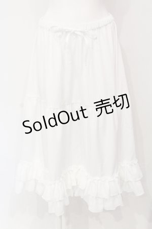 画像: axes femme kawaii / ミディフリルペチスカート M シロ O-25-06-12-038-AX-SK-IG-OS