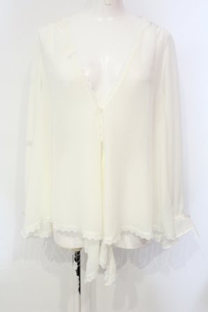 画像: axes femme / イレヘムシフォンカーデ Ｆ オフシロ O-25-06-12-043-AX-TO-IG-OS