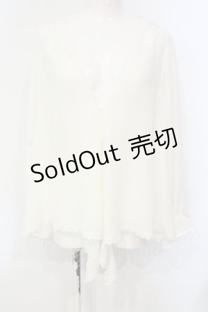 画像: axes femme / イレヘムシフォンカーデ Ｆ オフシロ O-25-06-12-043-AX-TO-IG-OS