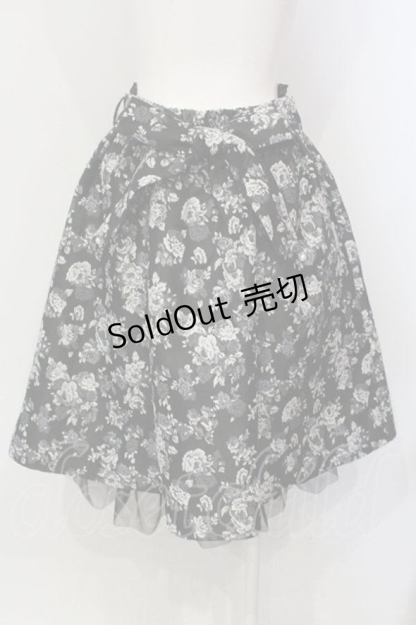 画像3: axes femme / ジャカードリボン付スカート F クロ O-25-06-12-045-AX-SK-IG-OS (3)