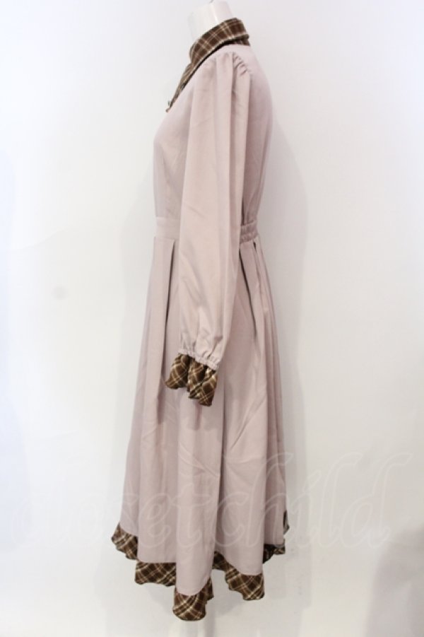 画像3: axes femme / デリスショコラシャツワンピース  ピンク O-25-06-12-050-AX-OP-IG-ZT210 (3)