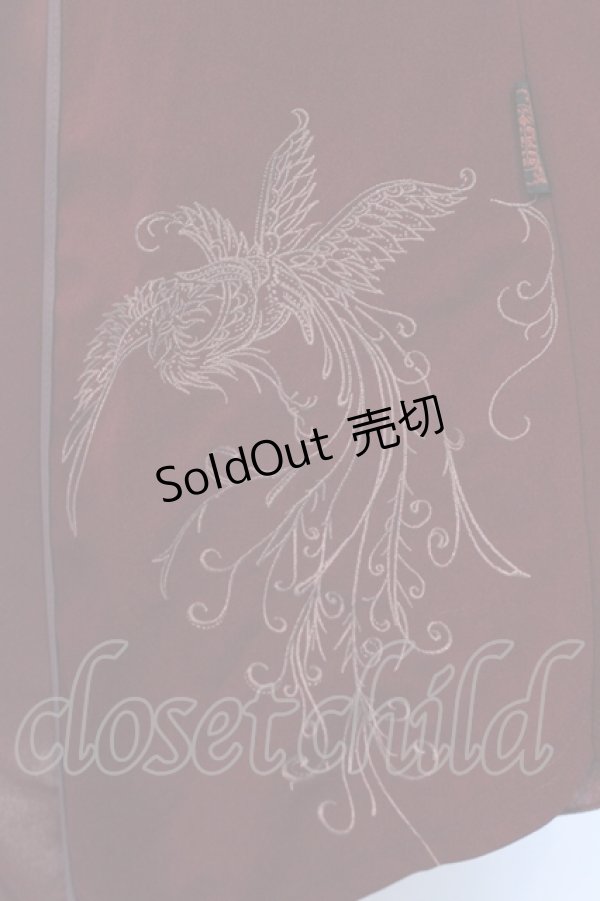 画像4: Ozz oneste / ショルダーレースアップワンピース  ワイン O-25-06-12-085-OO-OP-OW-OS (4)