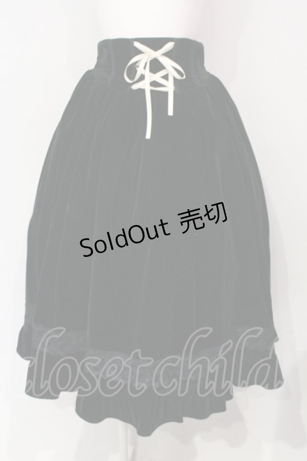 画像1: axes femme kawaii / ベルベットドールスカート  グリーン O-25-06-12-014-AX-OP-IG-OS (1)