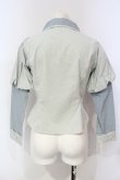 画像3: Maison de FLEUR Petite Robe canone / 袖切り替えブラウス サックス S O-25-06-12-020-EL-BL-OW-OS (3)