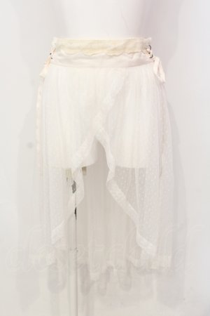 画像: axes femme POETIQUE / ハイウエストレイヤードスカートパーツ M アイボリー O-25-06-14-044-AX-SK-YM-OS