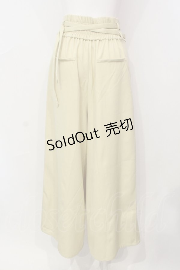 画像3: axes femme / ダブルベルトパンツ  イエロー O-25-06-14-047-AX-PA-IG-ZT167 (3)