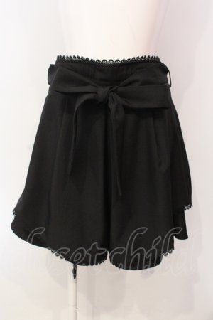 画像: axes femme POETIQUE / フロントタックキュロット  クロ O-25-06-14-050-AX-PA-IG-OS