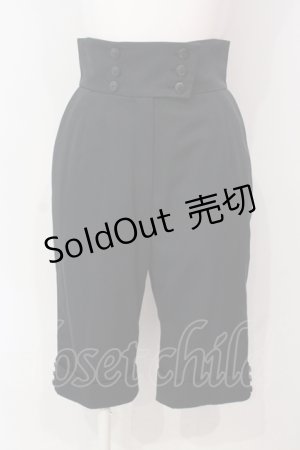 画像: ATELIER BOZ / エゼルバルドハーフパンツ  ブラック O-25-06-14-053-EL-PA-OW-OS