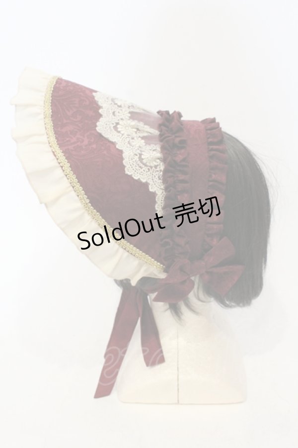 画像3: Henrietta / Victorian Doll ボンネット  ボルドー O-25-06-14-061-LO-AC-IG-OS (3)