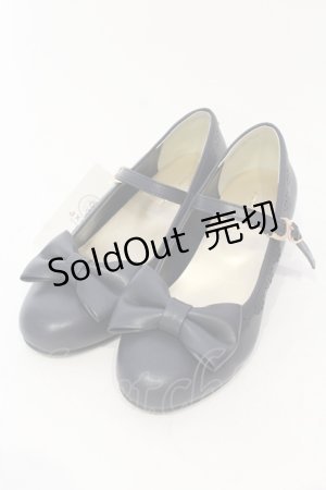 画像: axes femme kawaii / ローヒールリボンパンプス L ネイビー O-25-06-14-064-AX-SH-IG-OS