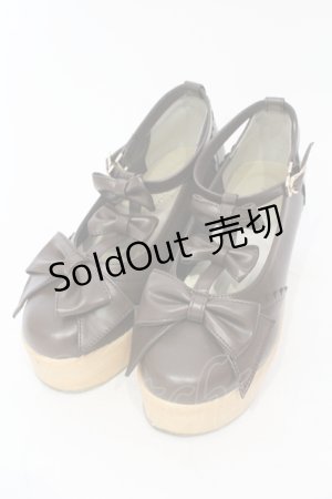 画像: axes femme kawaii / トリプルリボンシューズ L ブラウン O-25-06-14-065-AX-SH-IG-ZT-K002