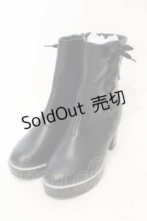 画像: axes femme / ラメチップブーツ L クロ O-25-06-14-066-AX-SH-IG-ZT-K003