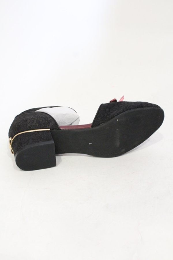 画像6: axes femme / ジャガードセパレートパンプス L クロ０ O-25-06-14-072-AX-SH-IG-ZT-K017 (6)