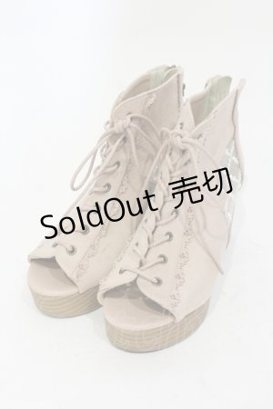画像: axes femme / レースアップブーサン M ピンク O-25-06-14-073-AX-SH-IG-OS