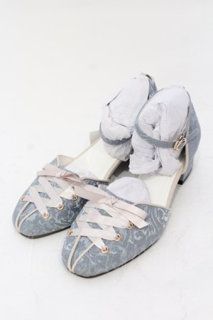 画像: axes femme / ジャガードセパレートパンプス L ブルーグレー O-25-06-14-082-AX-SH-IG-OS