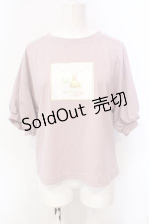画像: axes femme POETIQUE / ティーカップうさぎさんトップス M ピンク O-25-06-14-016-AX-TO-IG-OS