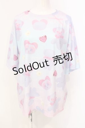 画像: ACDCRAG / BEAR IN MIND Tシャツ  マルチ O-25-06-14-002-PU-TO-OW-ZT211
