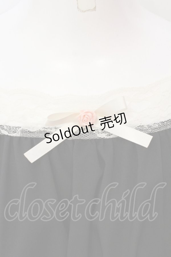 画像2: FLC / レースワンピース（星名桜子） M クロ×シロ O-25-06-14-025-LO-OP-OW-ZT090 (2)