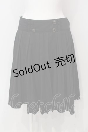 画像: axes femme / ダブルボタンスカート  クロ O-25-06-14-030-AX-SK-IG-OS