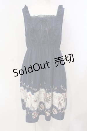 画像: axes femme / レター柄ワンピース M コン O-25-06-14-032-AX-OP-YM-OS