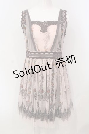 画像: axes femme / レースバタフライ柄ワンピース M ピンク O-25-06-14-035-AX-OP-YM-OS