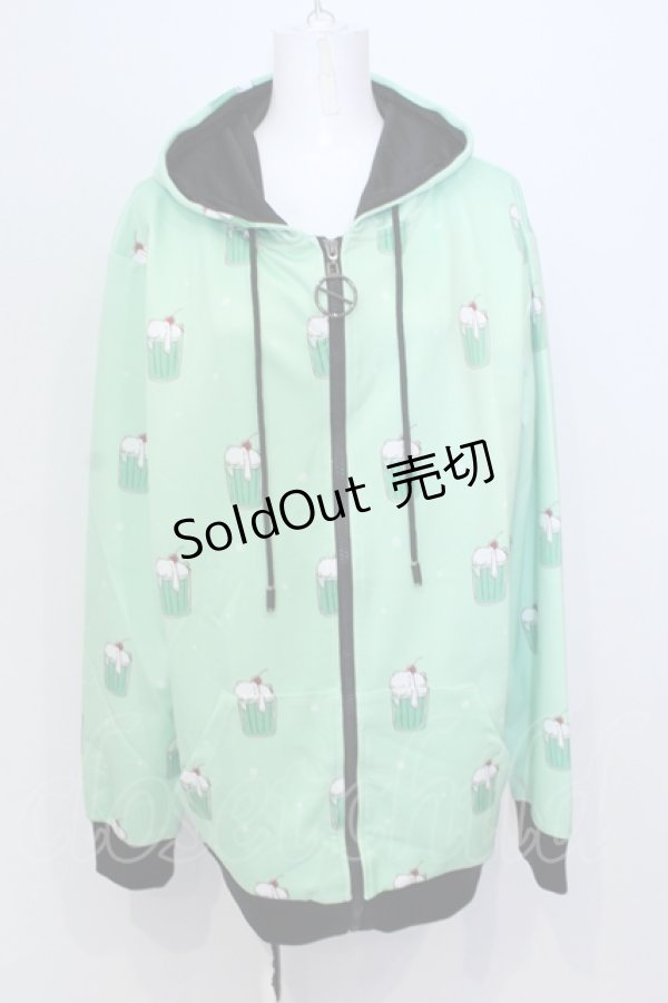 画像1: NieR CLOTHING / MELON CREAM SODA ZIP OUTER パーカー  メロン O-25-06-16-001-PU-TO-IG-ZT112 (1)