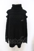画像1: NieR Clothing / 短丈OFF-SHOULDER KNIT ニット  ブラック O-25-06-16-005-PU-TO-IG-ZT115 (1)