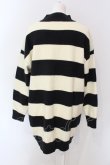 画像3: NieR Clothing / ORIGINAL HIGH-NECK SWEATER ニット  オフホワイト×ブラック O-25-06-16-046-PU-TO-IG-OS (3)