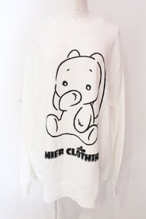 画像: NieR Clothing / Nierちゃんスウェット 2XL ホワイト O-25-06-16-049-PU-TO-IG-OS