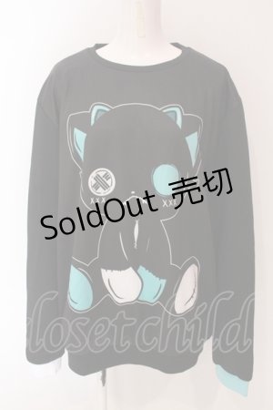 画像: NieR CLOTHING / 防寒内側ふわもこプルオーバー【シエル】  ブラック O-25-06-16-051-PU-TO-IG-ZT023