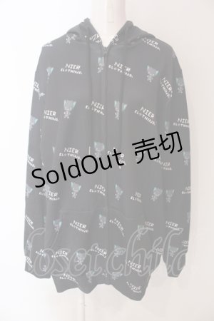 画像: NieR Clothing / ドット絵ZIP OUTER アウター  シエル ブラック O-25-06-16-052-PU-TO-IG-ZT135