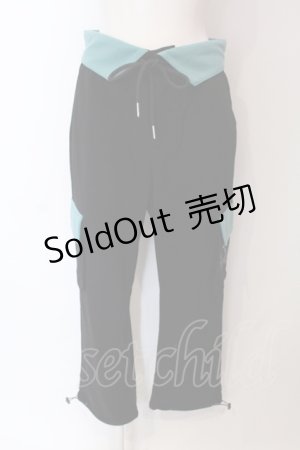 画像: NieR Clothing / 襟デザインパンツ  ブラック O-25-06-16-054-PU-PA-IG-ZT135