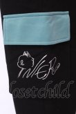 画像3: NieR Clothing / 襟デザインパンツ  ブラック O-25-06-16-054-PU-PA-IG-OS (3)