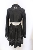 画像2: NieR Clothing / バックシャンDENIMワンピース  ブラック O-25-06-16-006-PU-OP-IG-OS (2)