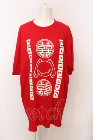 画像: NieR Clothing / CHINA風DESIGN CUTSEW【RED×BLACK】 カットソー XL レッド O-25-06-16-007-PU-TO-IG-OS