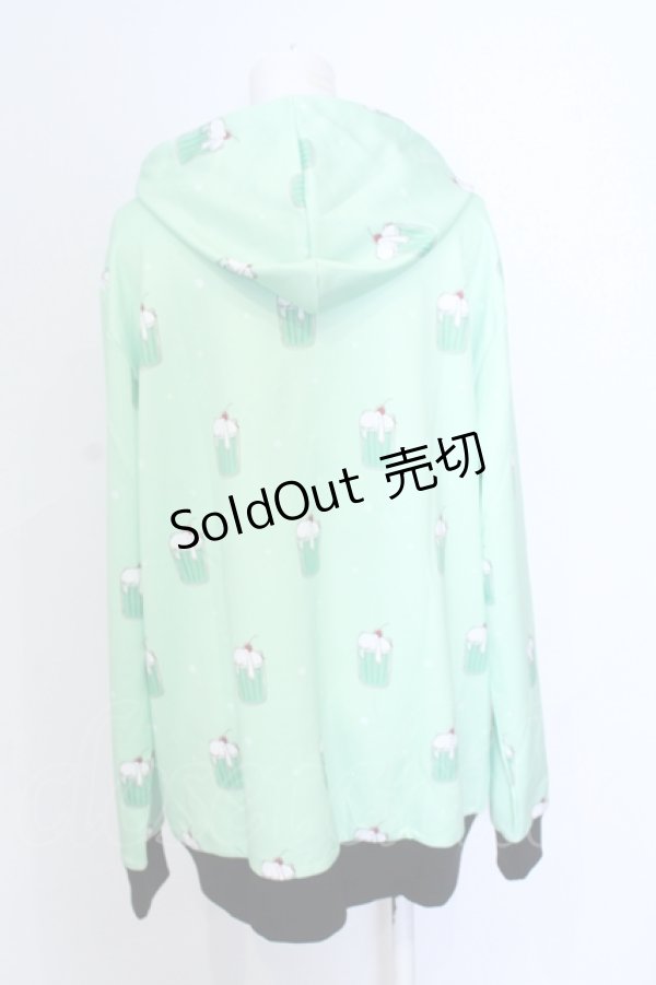 画像2: NieR CLOTHING / MELON CREAM SODA ZIP OUTER パーカー  メロン O-25-06-16-001-PU-TO-IG-ZT112 (2)