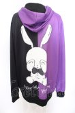 画像3: NieR Clothing / TWO-TONE ZIP OUTER【CRY RABBIT】 パーカー  パープル×ブラック O-25-06-16-010-PU-TO-IG-OS (3)