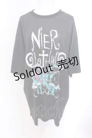 画像: NieR Clothing / メイドONEくん×シエルBIG CUTSEW F ブラック O-25-06-16-012-PU-TO-IG-ZT111