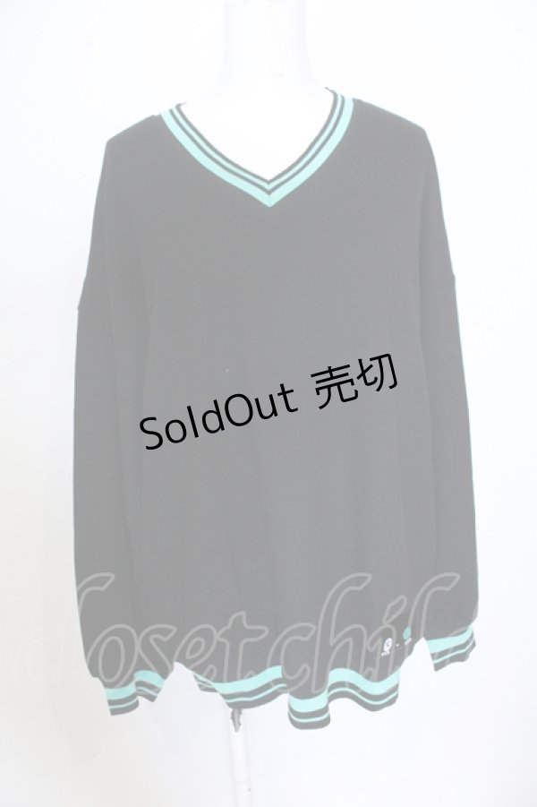 画像1: NieR Clothing / UNISEX KNIT PULLOVER【シエル】 ニット  ブラック O-25-06-16-002-PU-TO-IG-ZT112 (1)