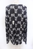 画像2: NieR Clothing / 転写総柄カットソー XL ブラック O-25-06-16-017-PU-TO-IG-OS (2)
